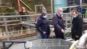 Sopralluogo del sindaco all’impianto anti-marmettola