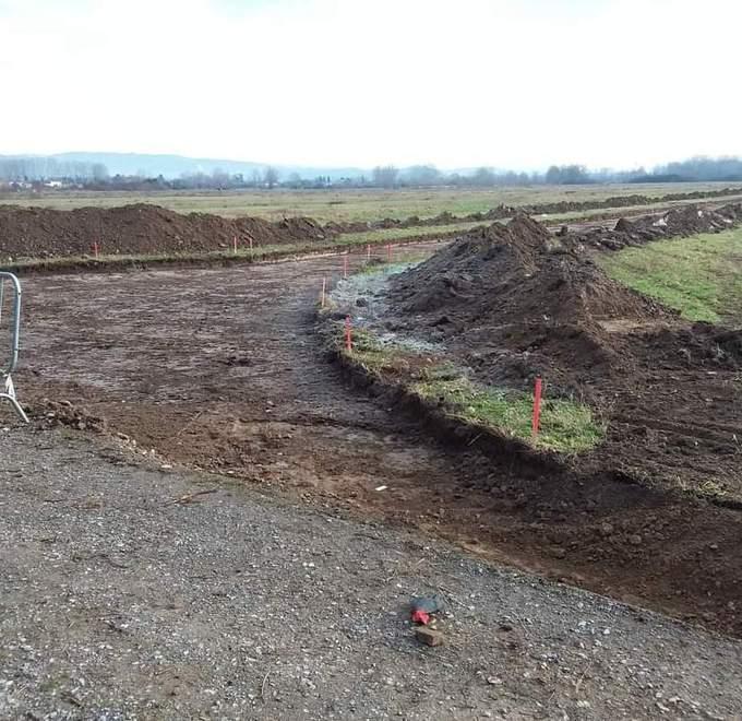 Strada sul sito archeologico Proteste a Tassignano 