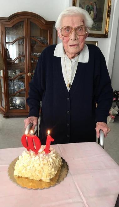 Odetta Bastieri compie 100 anni