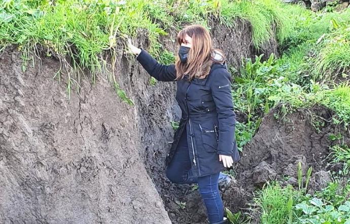 La frana a Furros è in movimento 