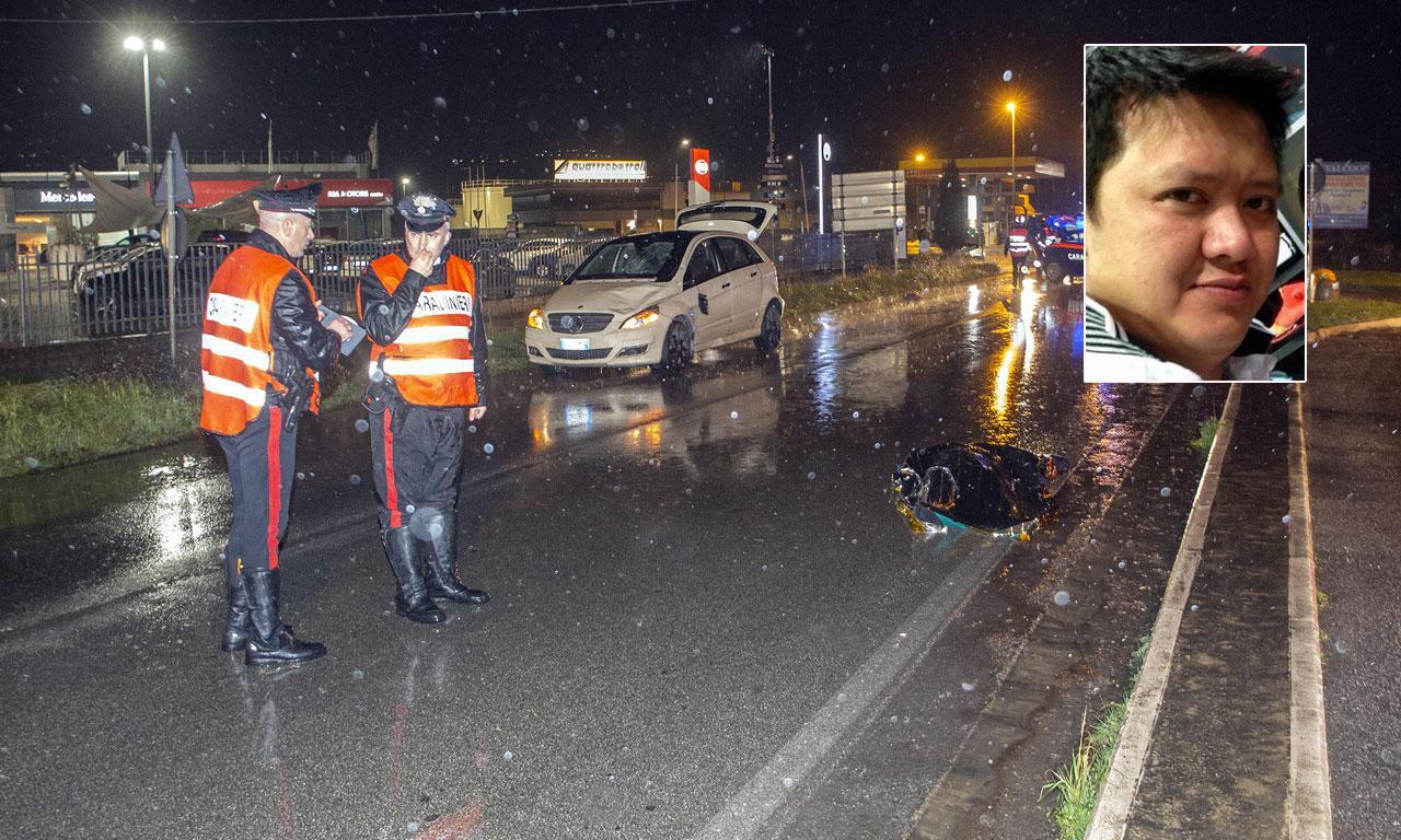 Il punto della tragedia (foto Nucci) e la vittima