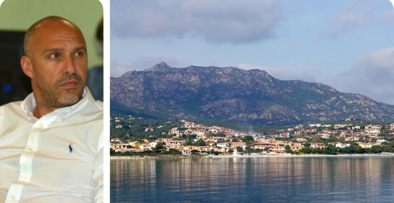 Il presidente della commissione Urbanistica Bastianino Monni e una veduta dal mare di Pittulongu