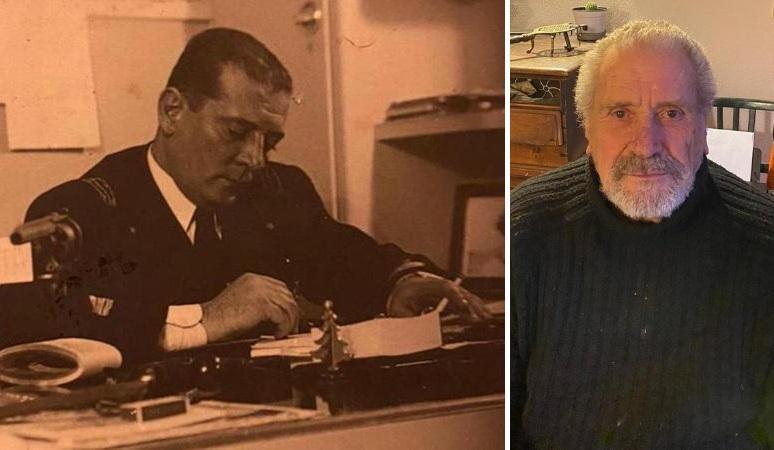 Emilio Olivieri e, a destra, il figlio Carlo