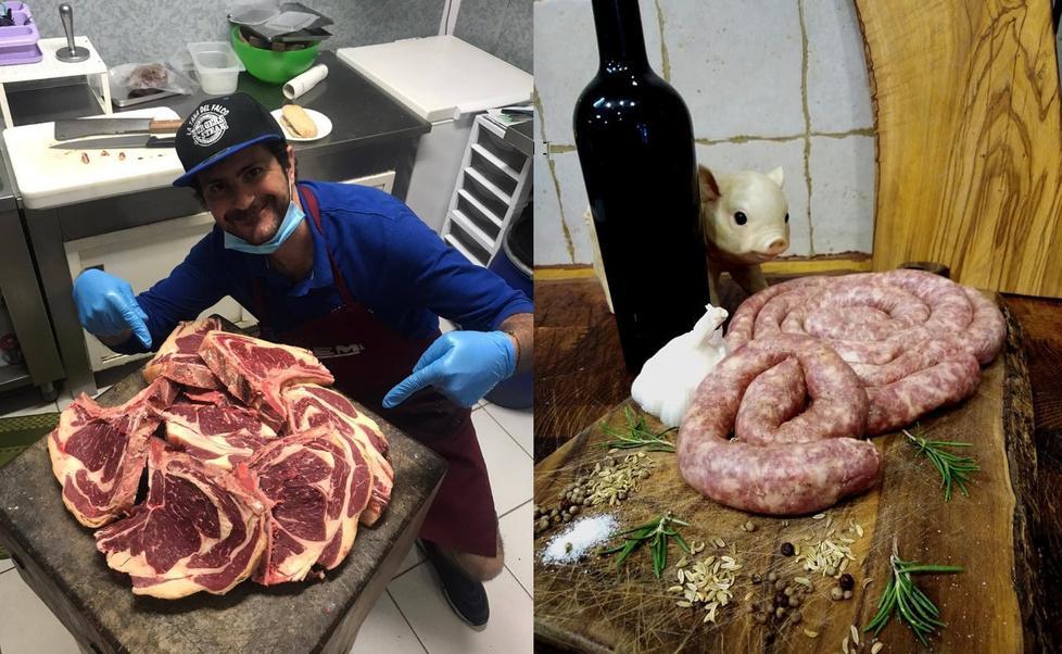 La salsiccia di cinta della Tana del Falco è tra le più buone d’Italia