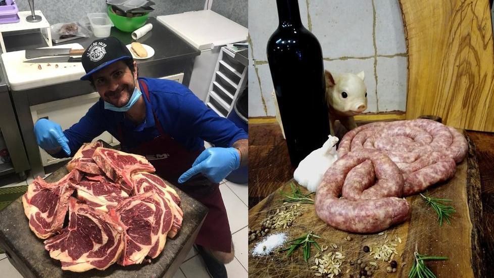 La salsiccia di cinta della Tana del Falco è tra le più buone d’Italia
