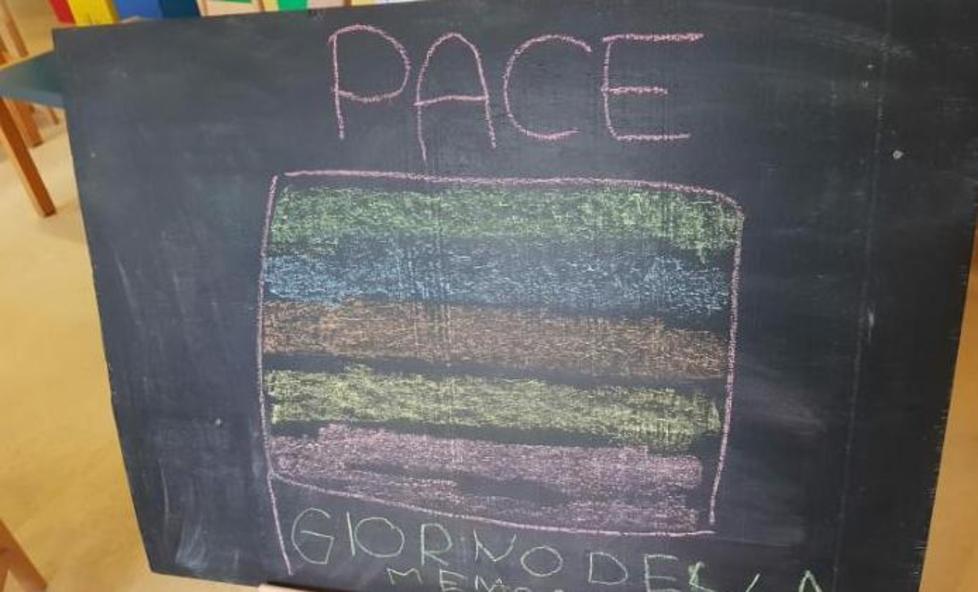 Alla scuola “I girasoli” I bambini realizzano la bandiera della pace 