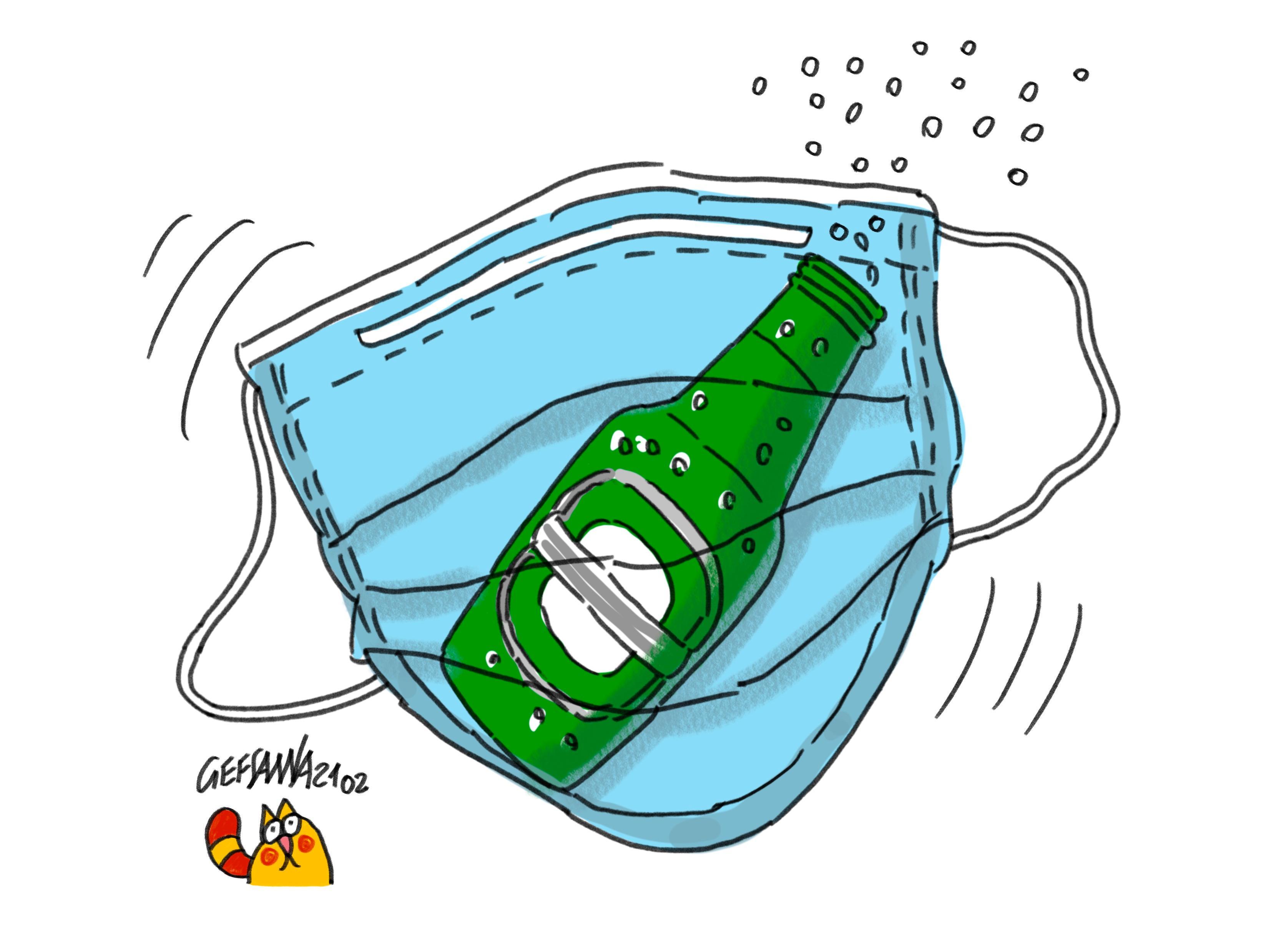 La vignetta di Gef - Assembramenti con alcol e droga dei ragazzini, il questore di Sassari: serve la collaborazione di tutti 