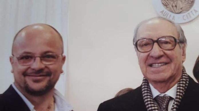 Paolo Sordi in una foto d'archivio con Mario Tomà