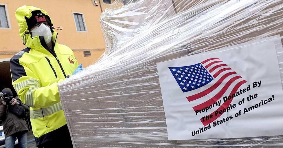 Maxi donazione di dispositivi sanitari dagli Stati Uniti 