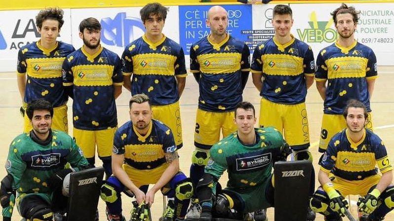 Symbol Amatori Modena impegnata questa sera a Bassano nel recupero