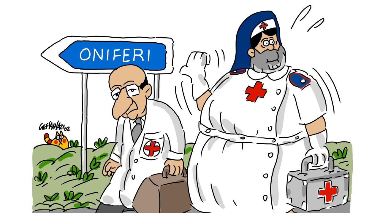La vignetta di Gef Sanna: il Tar boccia Nieddu e Solinas che si rifugiano a Oniferi