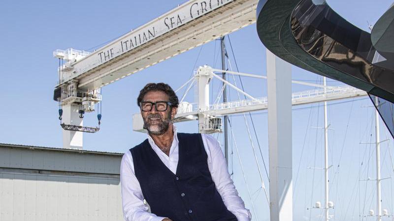 Il ceo di Italian Sea Group, GIovanni Costantino, nei suoi cantieri