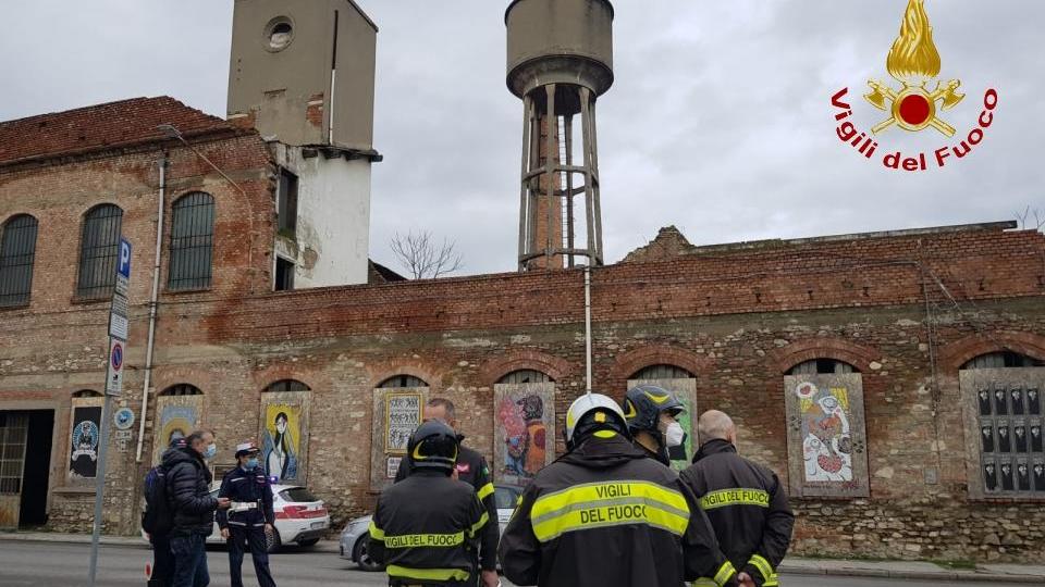 Il sopralluogo dei vigili del fuoco