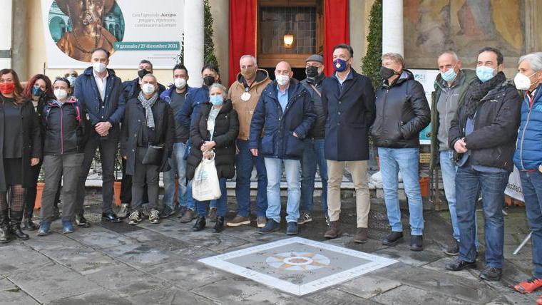 Benedizione dei pellegrini che andranno a Santiago