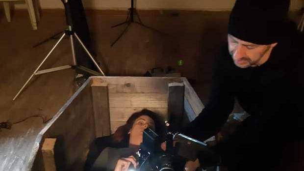 Il set di “Dead Bride” del regista calcinaiolo Francesco Picone