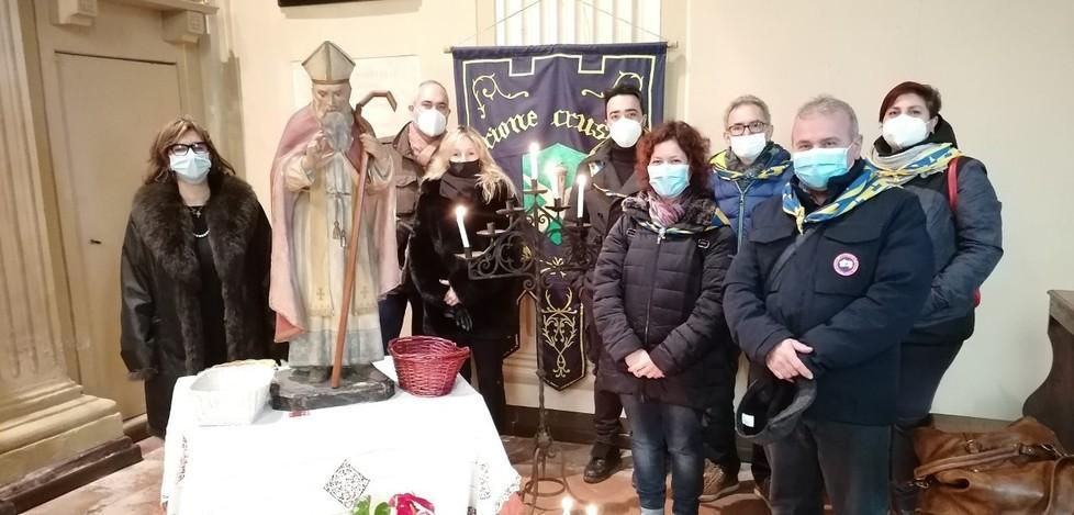 Il rione Crusar ha festeggiato il patrono Biagio 