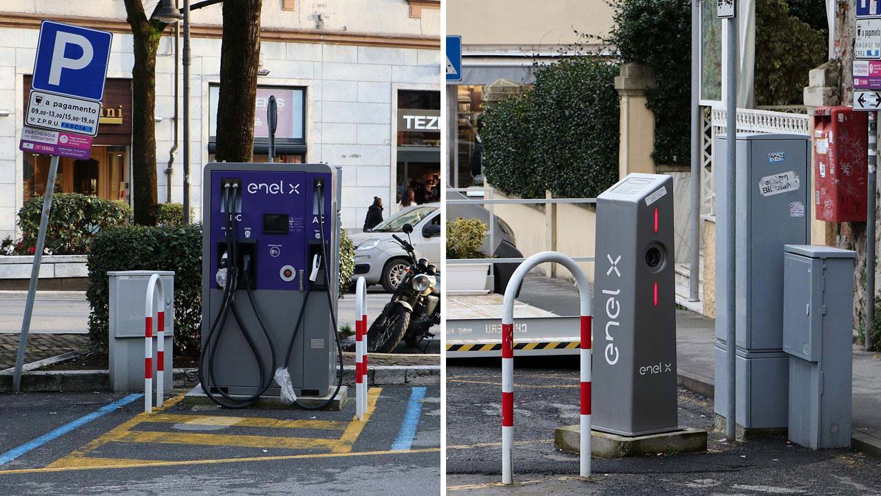 Fioriscono in città le colonnine per la ricarica delle auto elettriche 