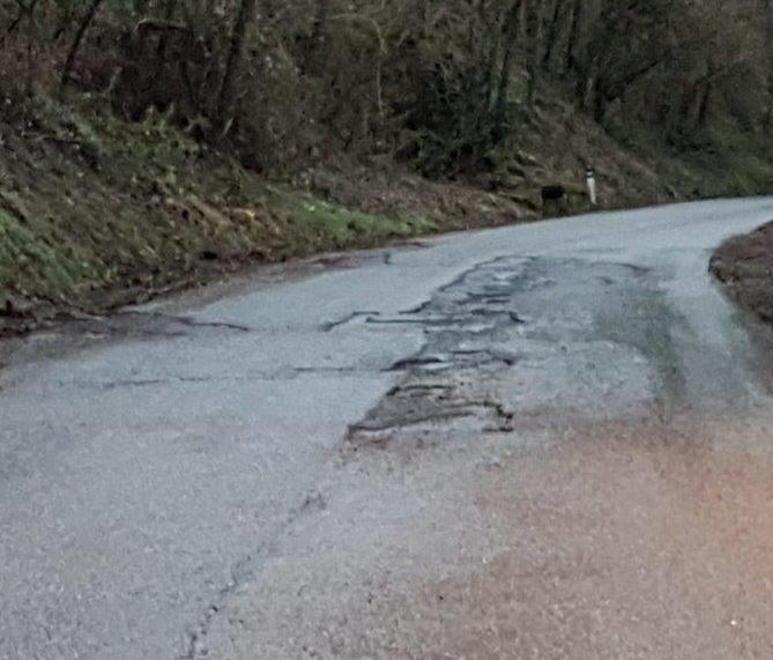 Un tratto della via Mammianese