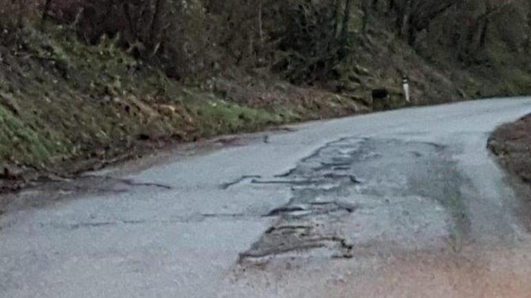 Un tratto della via Mammianese