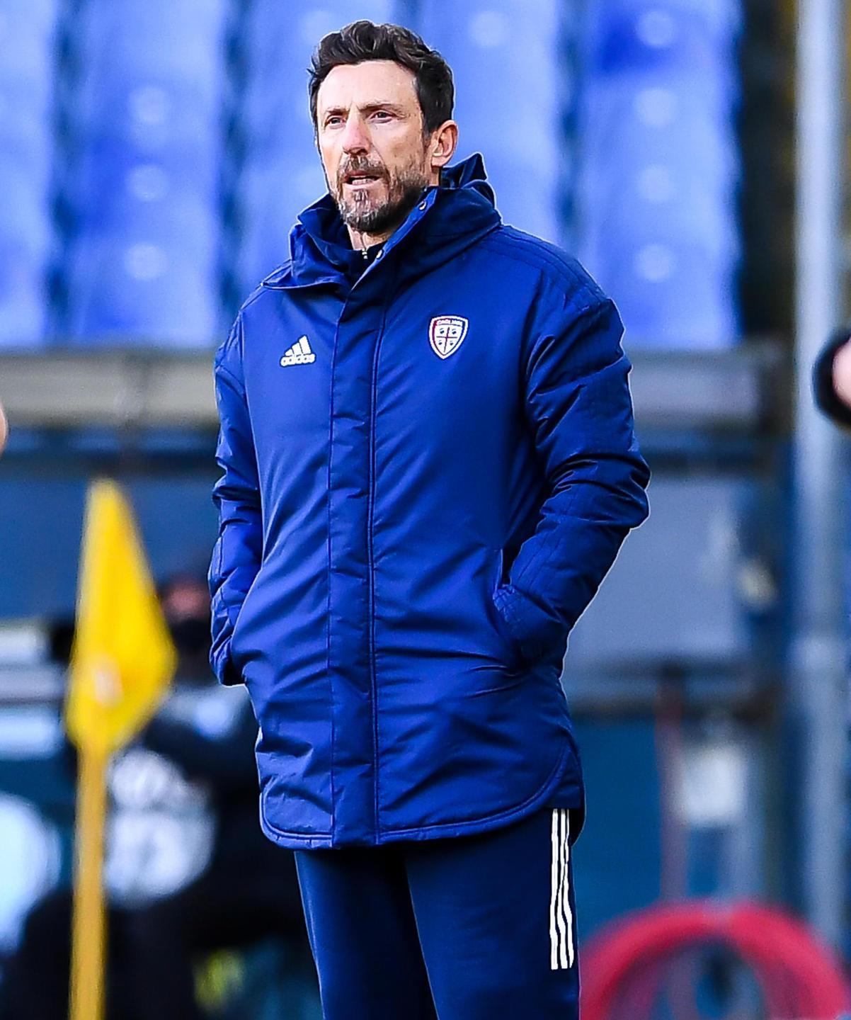 Il tecnico rossoblù Eusebio Di Francesco