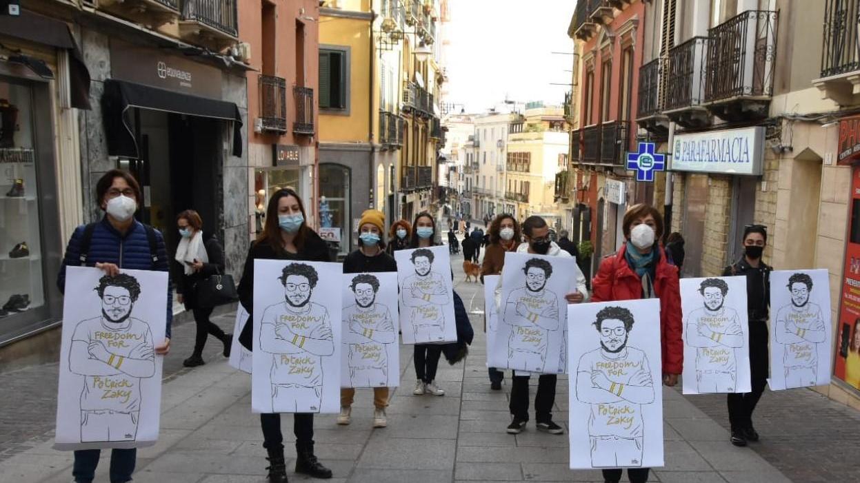 Anche a Cagliari iniziative per la liberazione di Patrick Zaki