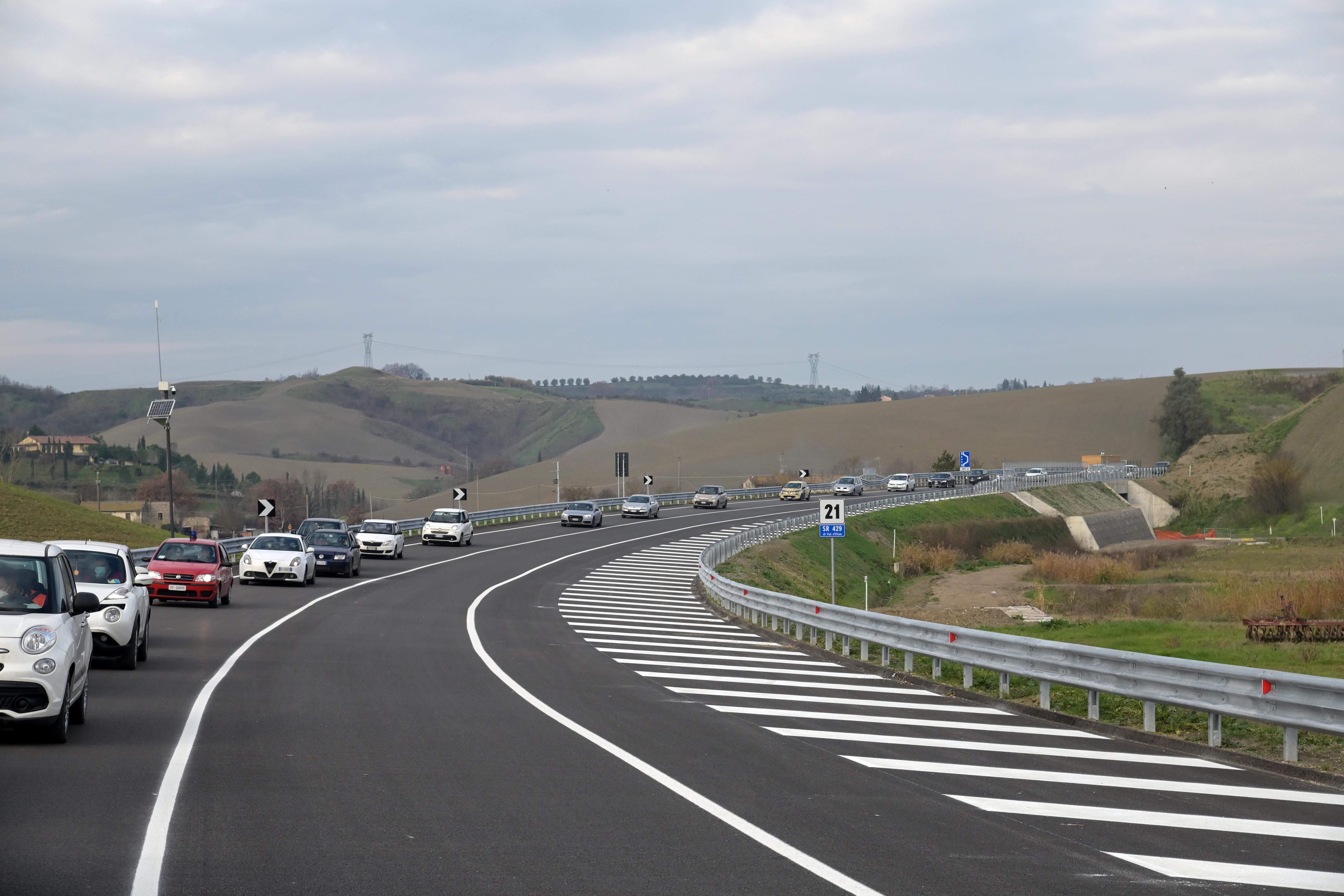 Un tratto della nuova Srt 429 (foto Carlo Sestini)