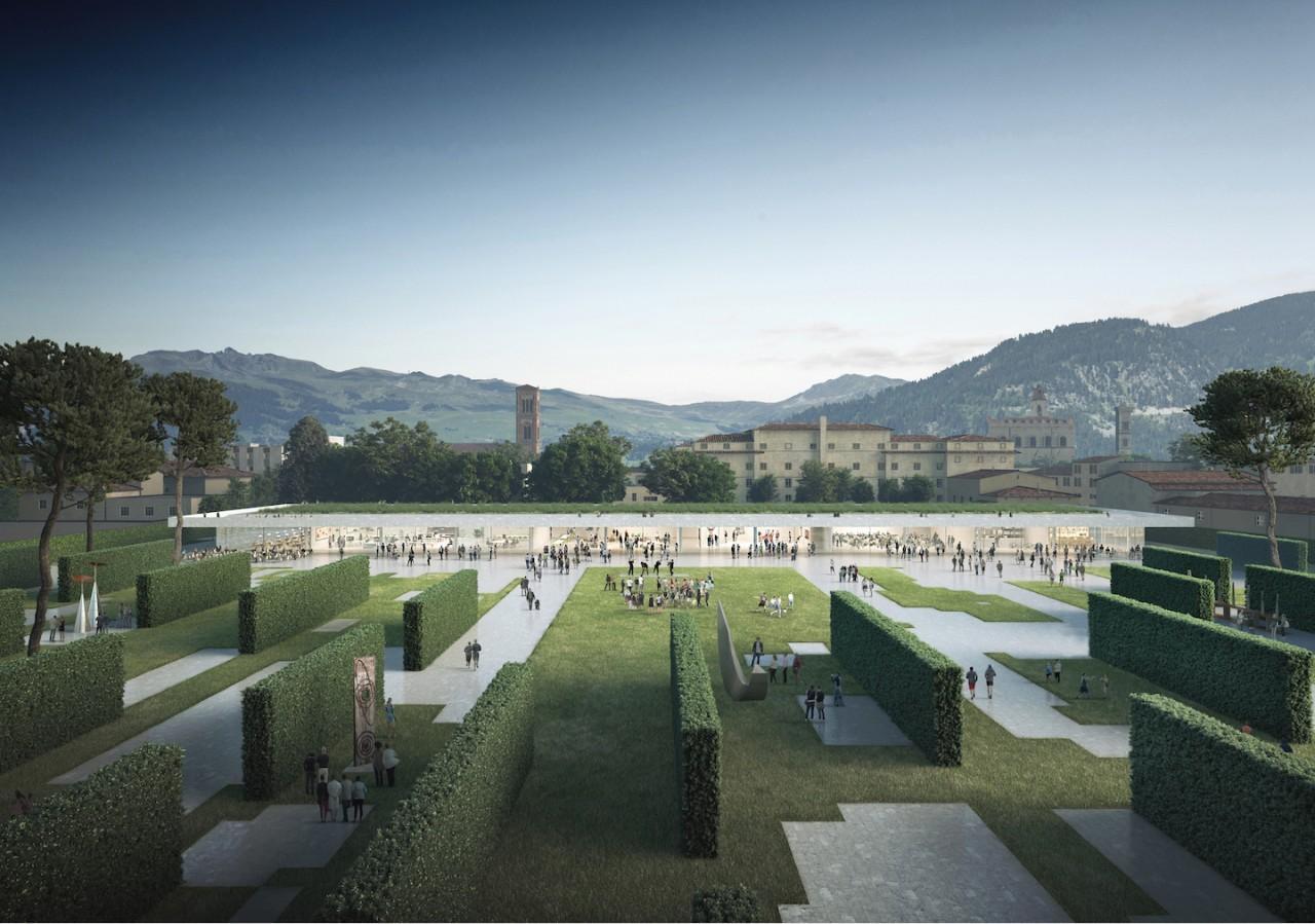 Un rendering del Parco urbano