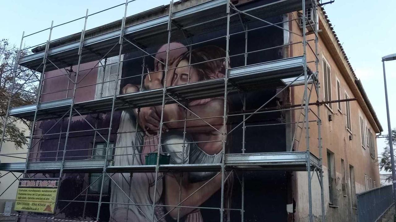 Siniscola, murale di Giorgio Forlano