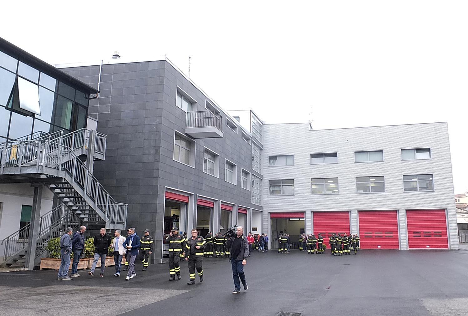 La sede del comando di Pisa dei vigili del fuoco (Foto Renzullo/Muzzi)