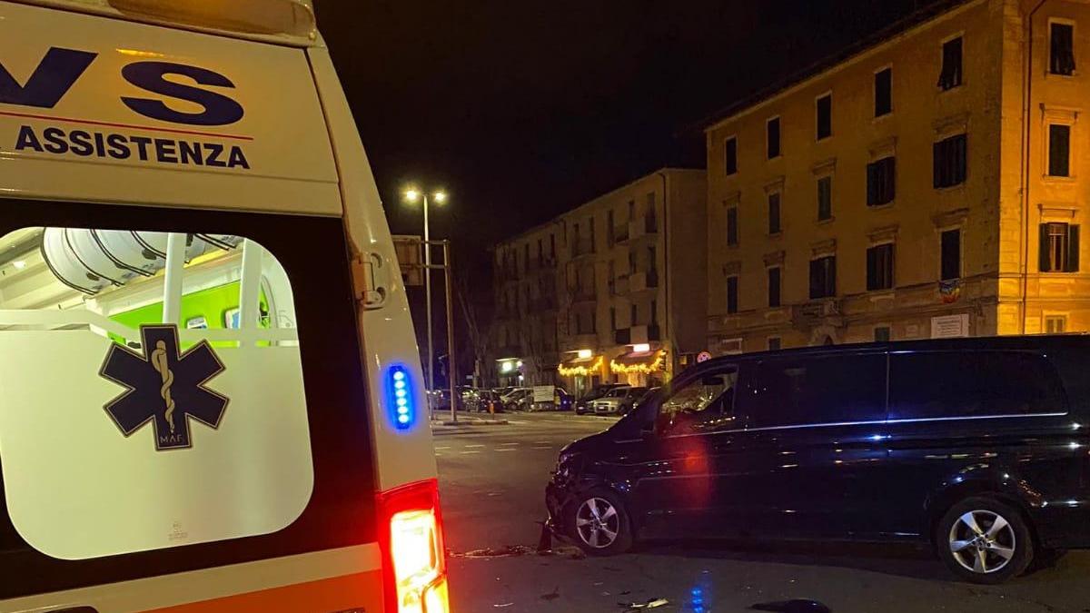L'incidente in viale Ippolito Nievo