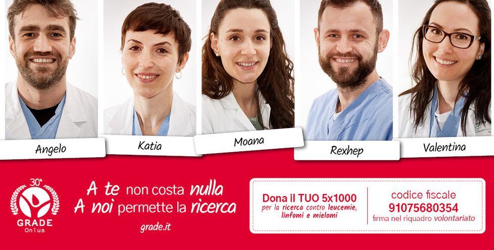 Anche medici e ricercatori tra i testimonial del Grade 