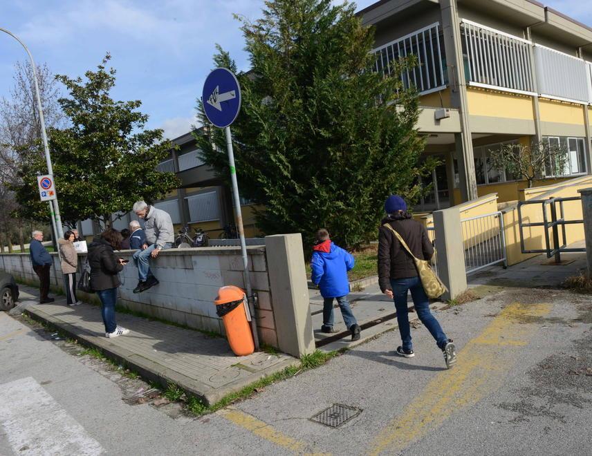 La scuola media “Luigi Russo” di Navacchio (Foto d'archivio)