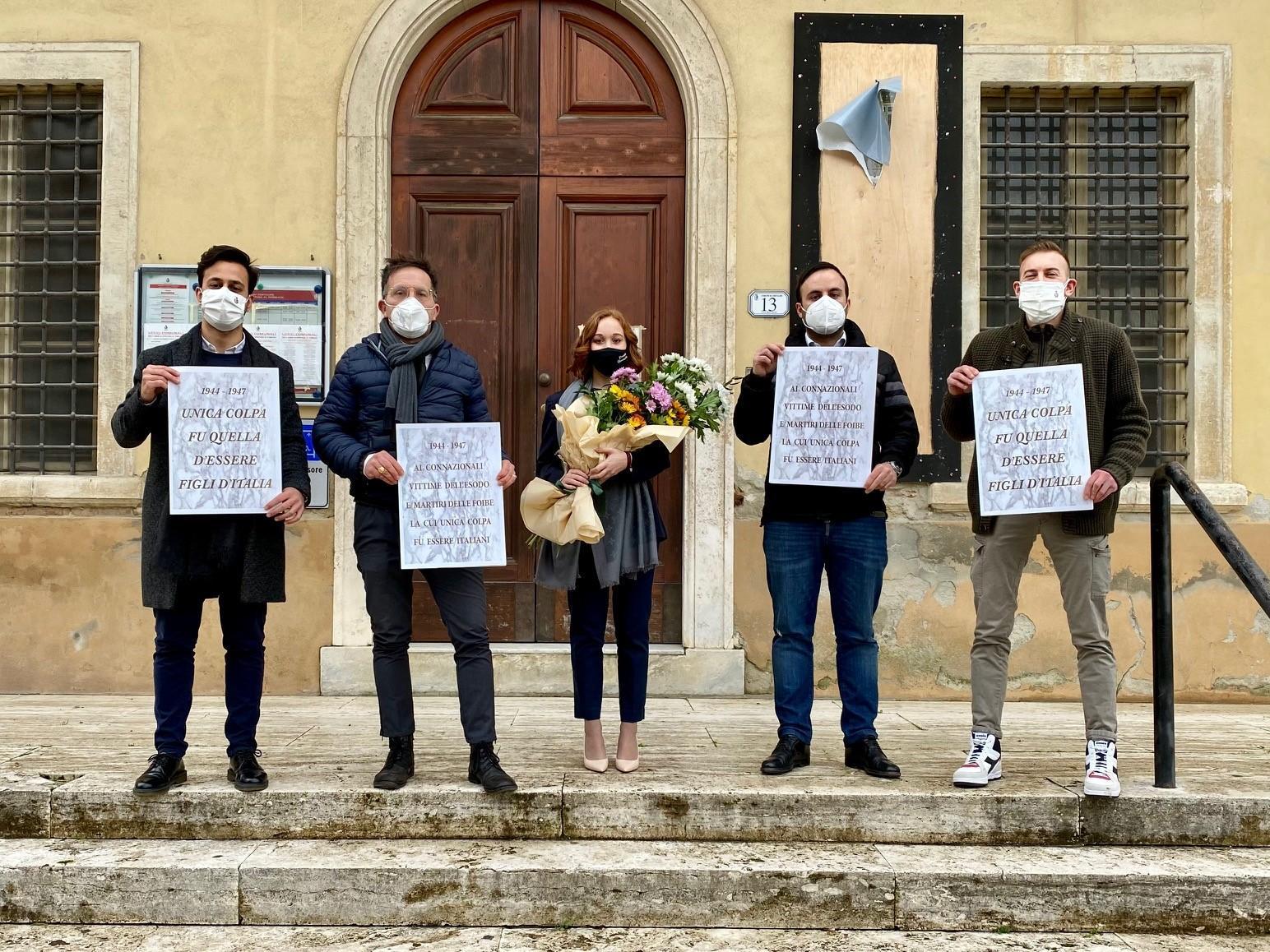 La commemorazione delle vittime delle foibe a Certaldo