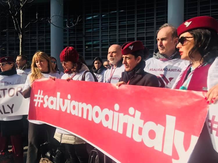 Air Italy, lavoratori in piazza a Olbia un anno dopo la messa in liquidazione