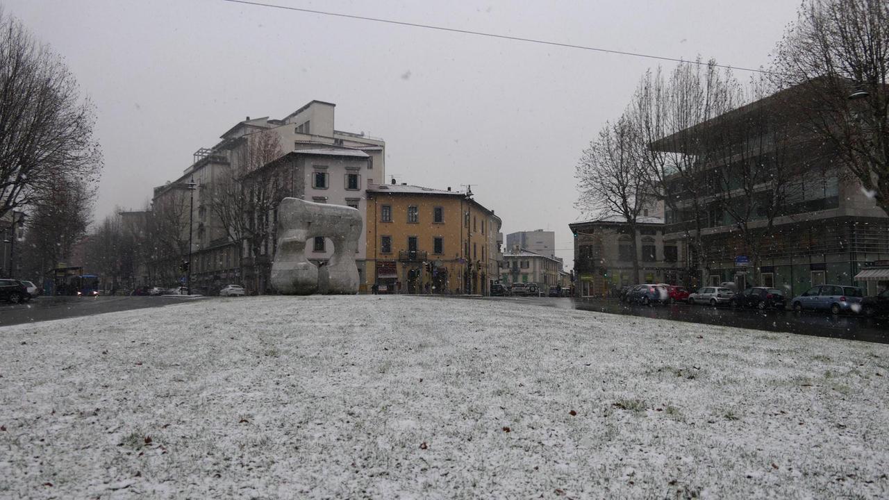 L'ultima leggera nevicata a Prato del 31 gennaio 2019