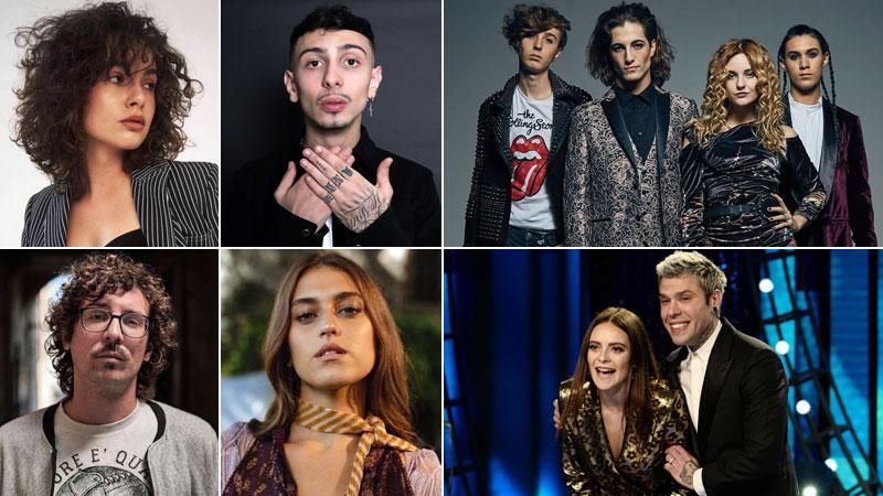 Madame, Random, Maneskin, Willy Peyote, Gaia, Francesca Michielin e Fedez
