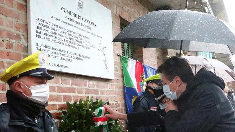 La cerimonia alla colonia Vercelli