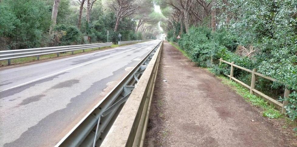 Impianto a led per illuminare la pista ciclabile