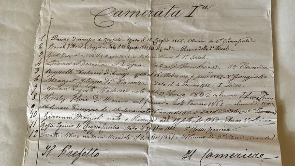 Messaggio in bottiglia datato 14 febbraio 1880 ritrovato al Convitto