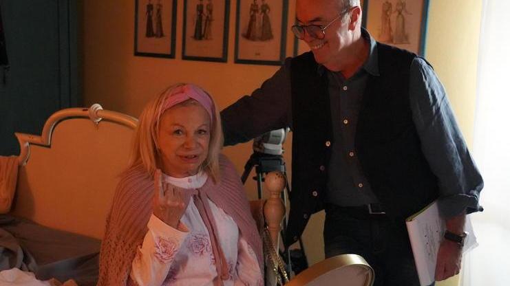 Sandra Milo torna nella sua Vicopisano sul set della fiction “Il Visionario”