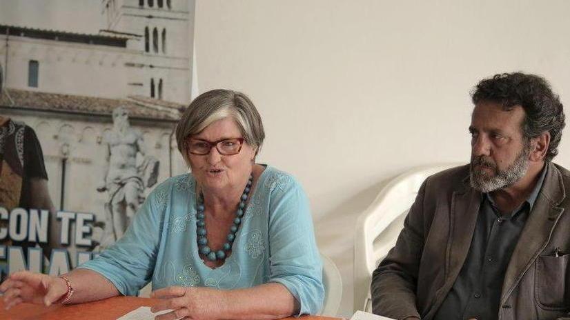 Claudia Bienaimè e l'attuale assessore Maurizio Bruschi in una immagine del 2017