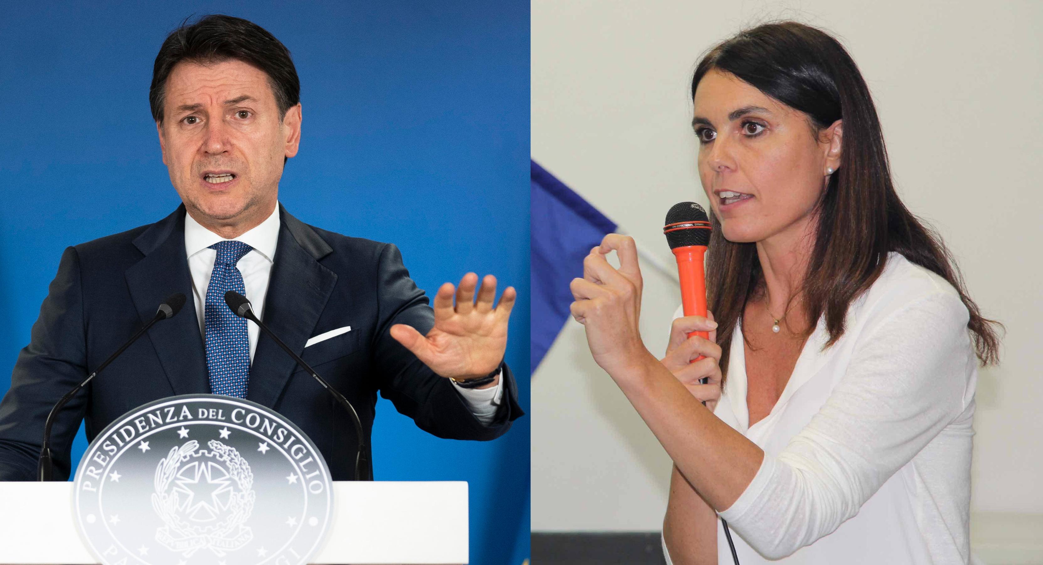 Giuseppe Conte e Simona Bonafè