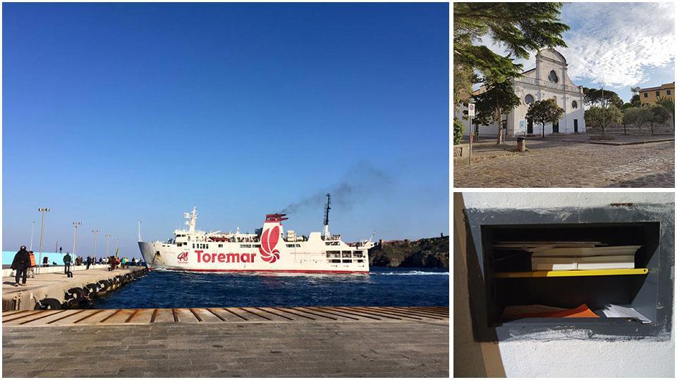 la nave della Toremar che collega Capraia con Livorno, piazza Milano, poco distante dalla chiesa è stato messo a segno l’ultimo furto ai danni del proprietario del tabacchi dove sono stati rubati 60mila euro dalla
cassaforte e la cassaforte aperta dal ladro