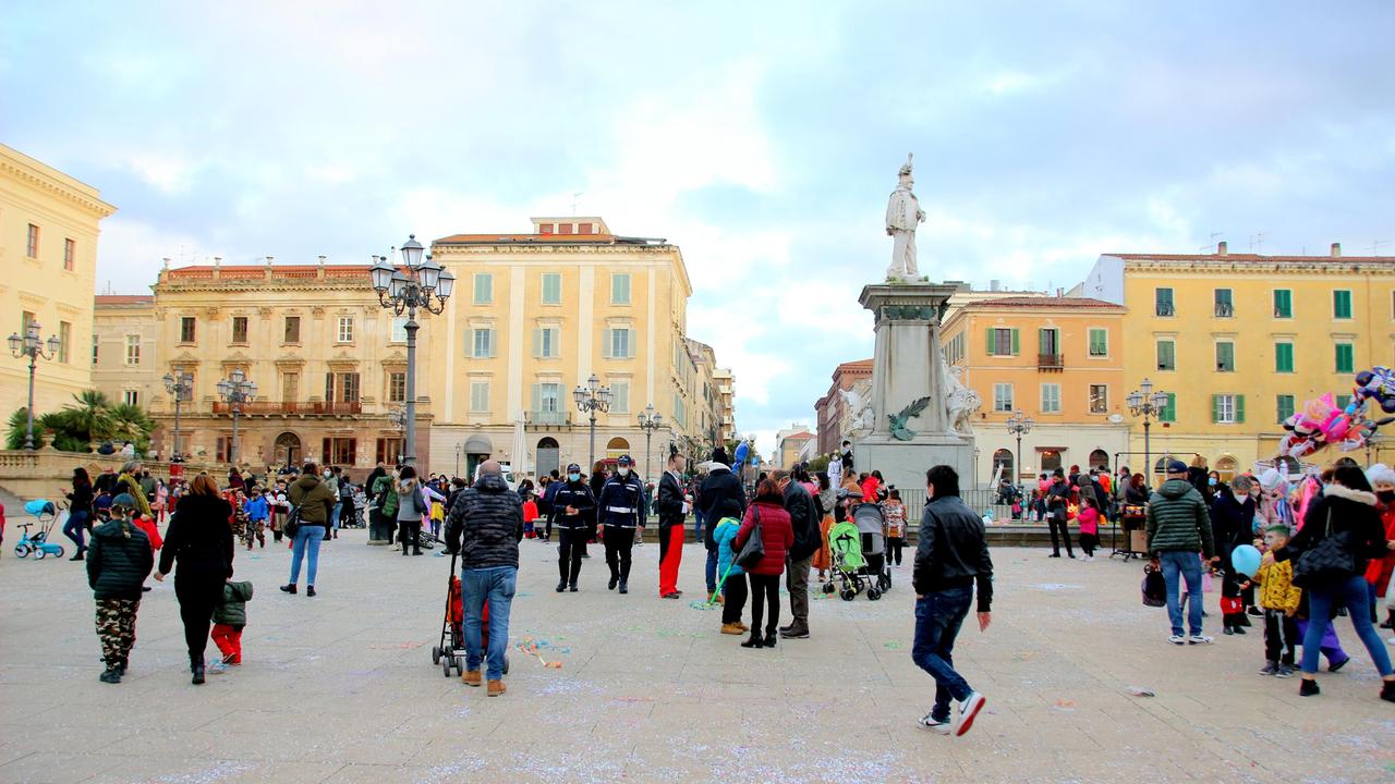 Piazza d'Italia a Sassari, immagine di repertorio