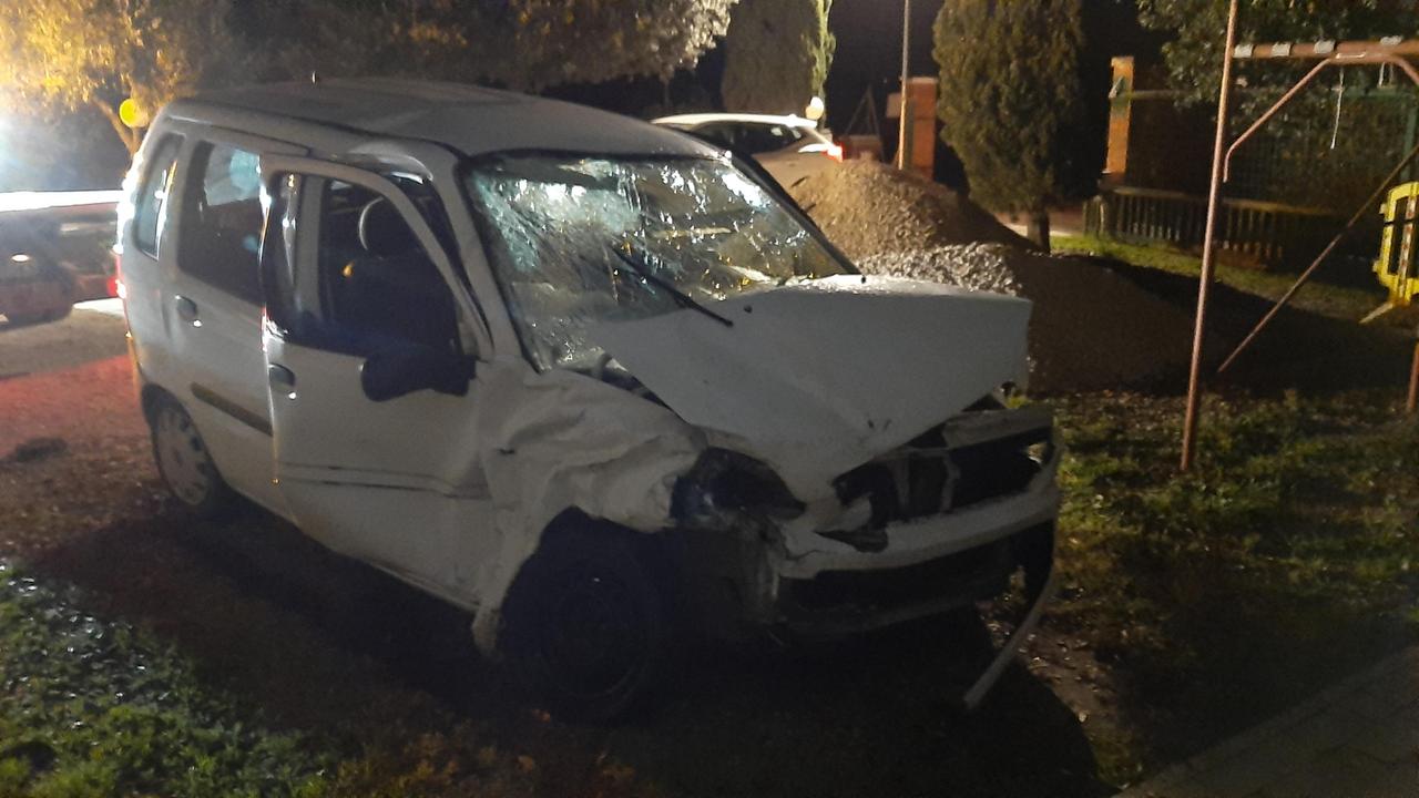 L'auto guidata dal giovane (Foto Agenzia Bf)