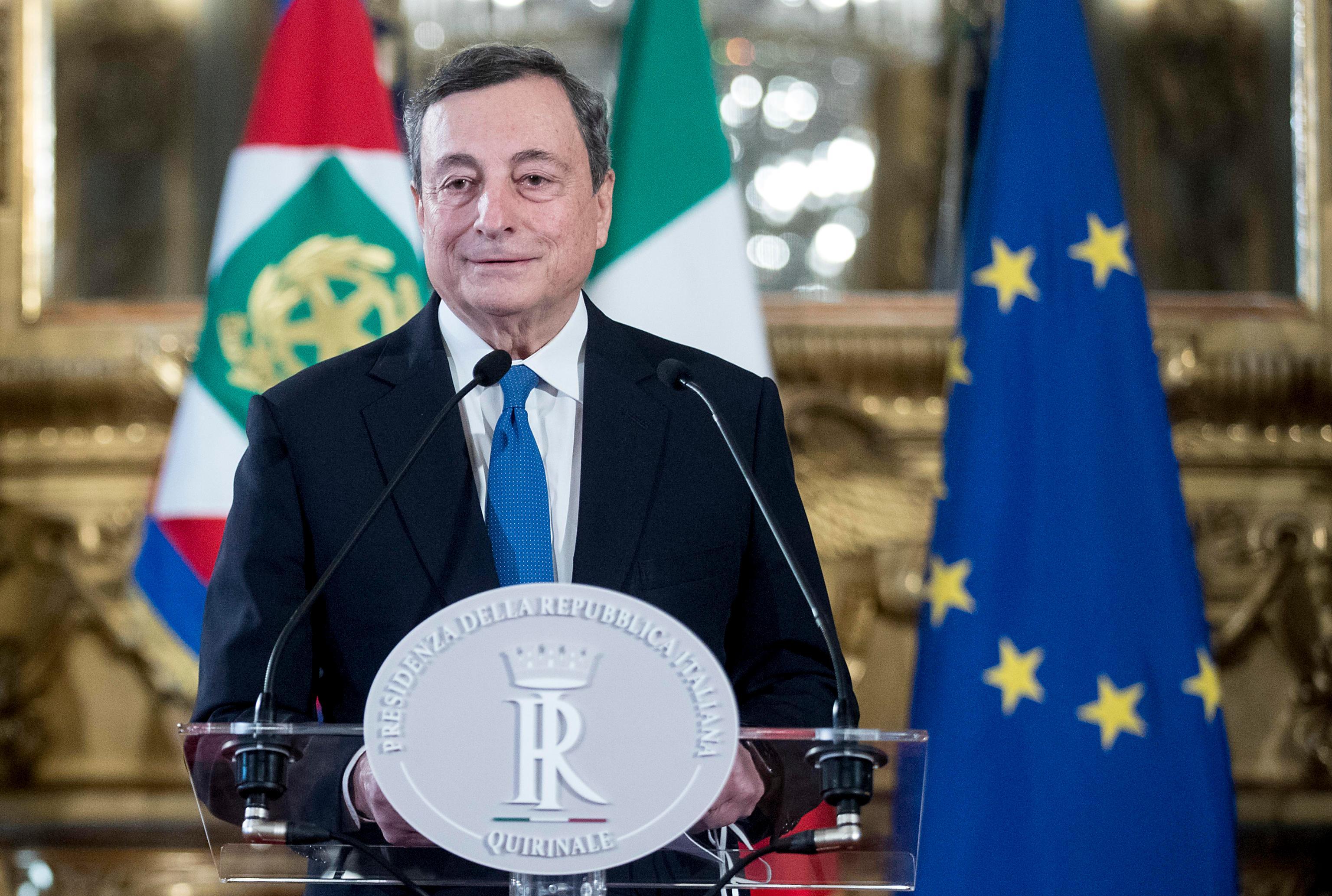 Mario Draghi, presidente del Consiglio