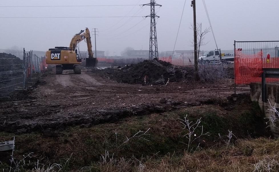 Partiti i lavori del 1° sottostralcio della tangenziale di Novellara, tra la Provinciale per Guastalla e via Valle