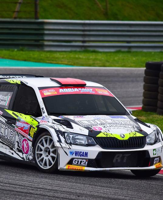 La Skoda Fabia R5 guidata da Susanna Mazzetti