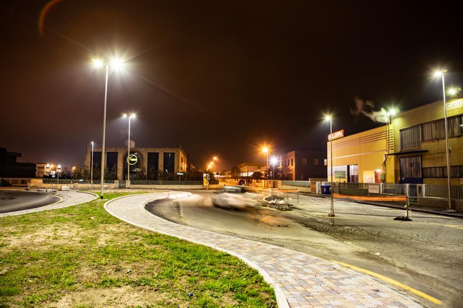 La rotatoria nella zona di Carraia