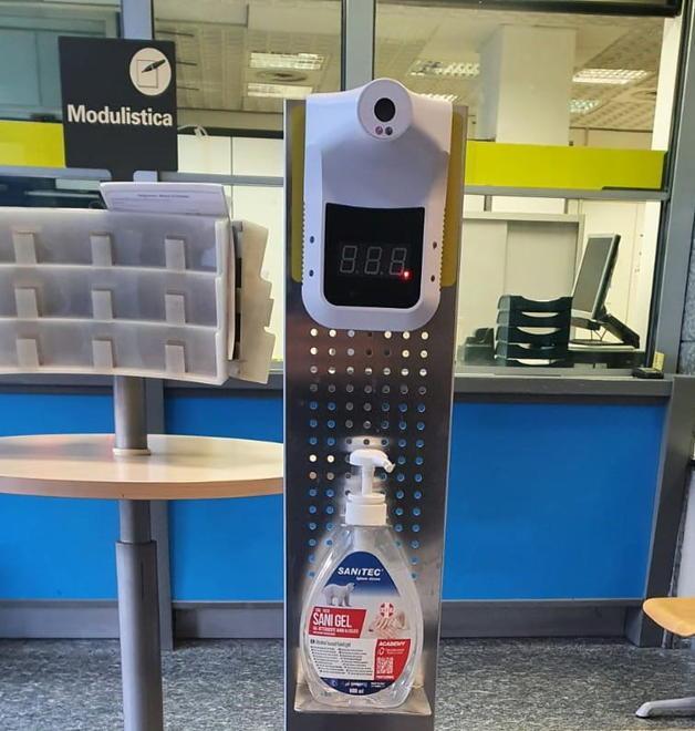 I termoscanner presenti in tutti gli uffici postali a Pisa e provincia